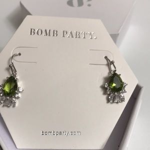 Reveled new bp lab created peridot earrings
